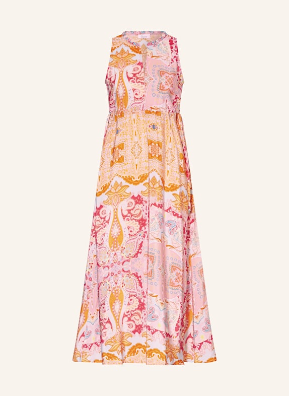 Princess GOES HOLLYWOOD Seidenkleid mit Rüschen ROSA/ BLAU/ HELLROT