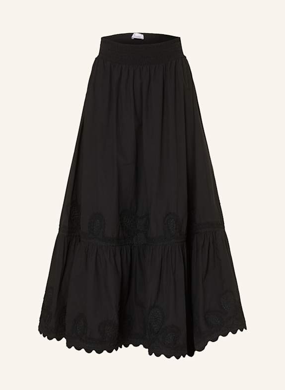 Princess GOES HOLLYWOOD Embroidered skirt BLACK
