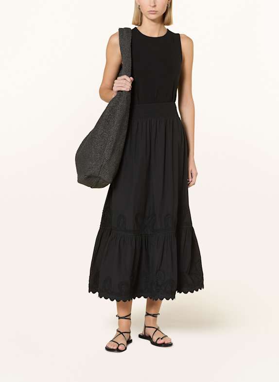 Princess GOES HOLLYWOOD Fustă cu broderii NEGRU