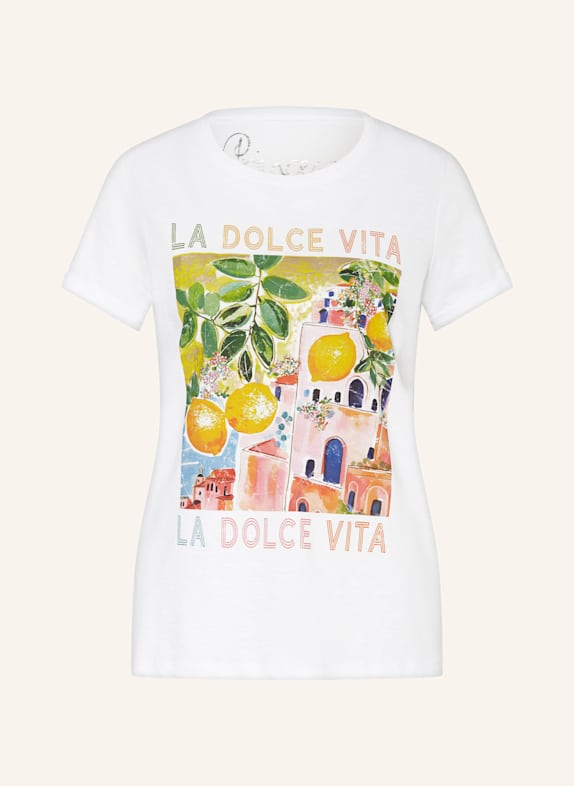 Princess GOES HOLLYWOOD T-Shirt mit Schmucksteinen WEISS