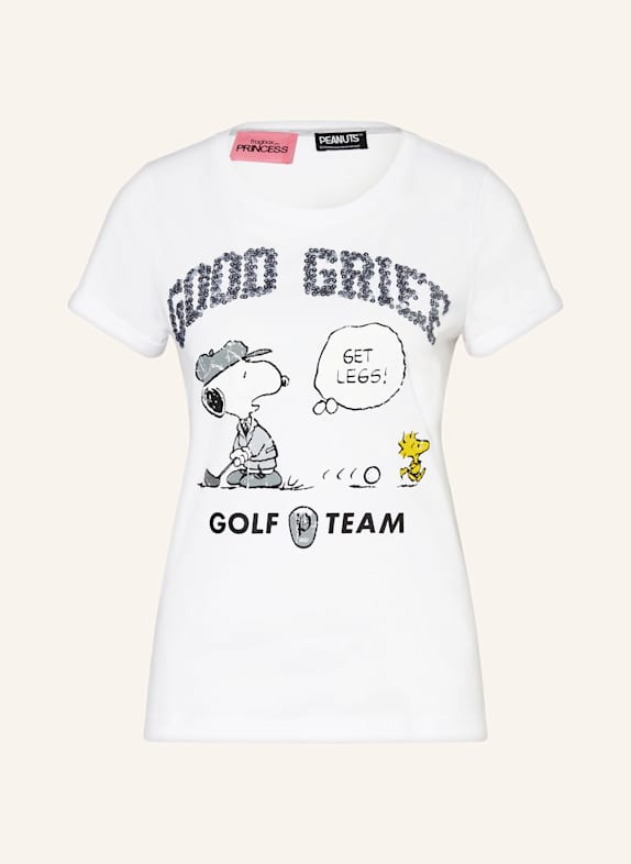 FrogBox T-Shirt mit Pailletten WEISS