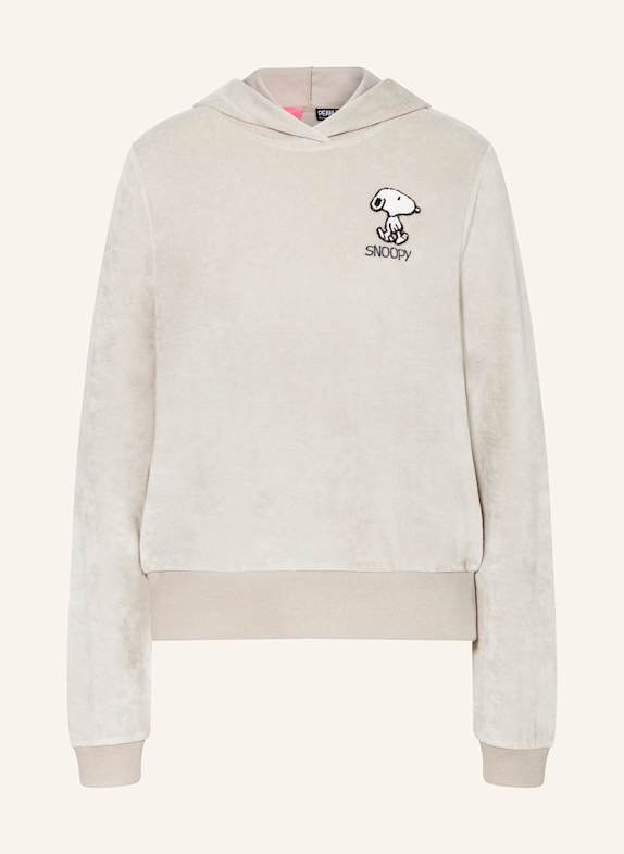 FrogBox Nicki-Hoodie mit Schmuckperlen BEIGE