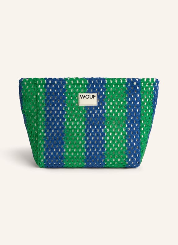 WOUF Kosmetiktasche MISTRAL BLAU/ GRÜN