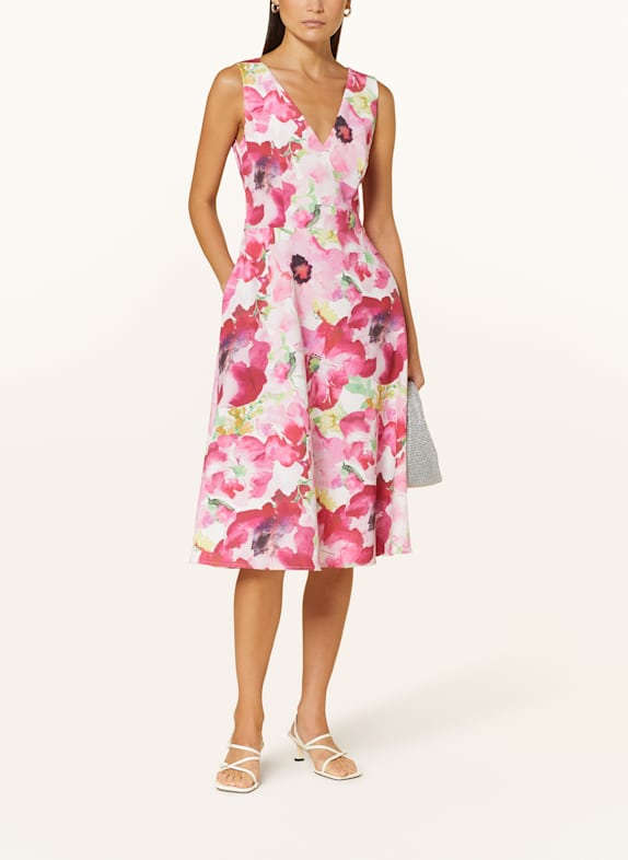 Vera Mont Cocktailkleid mit Cut-out WEISS/ PINK/ HELLGRÜN