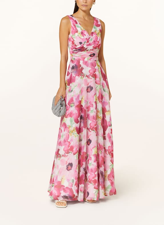 Vera Mont Abendkleid CREME/ PINK/ ROSA