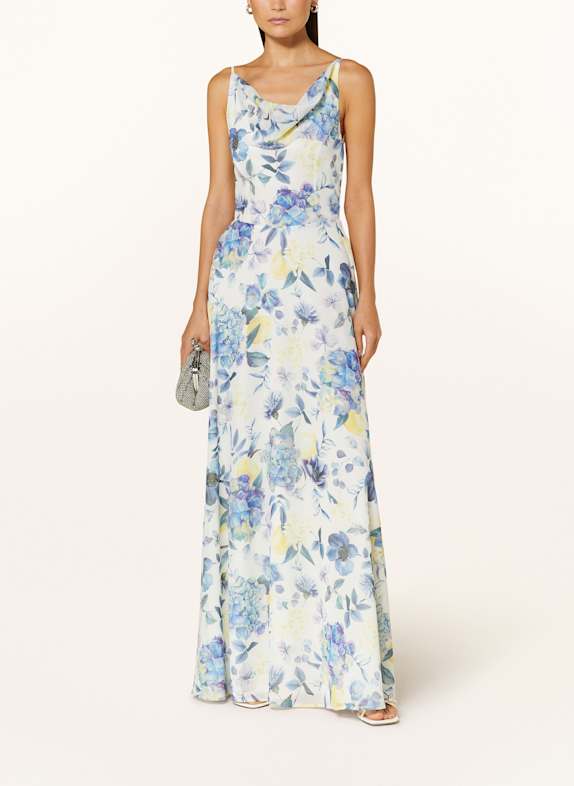 V by Vera Mont Abendkleid CREME/ BLAU/ GELB