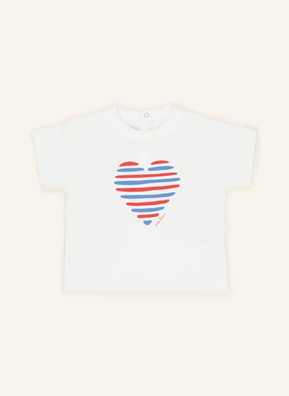 PETIT BATEAU T-Shirt WEISS/ BLAU/ ROT
