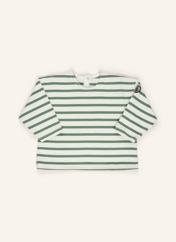 PETIT BATEAU Longsleeve WEISS/ GRÜN