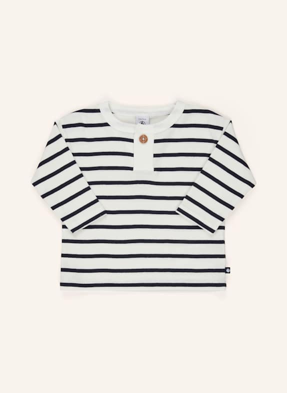 PETIT BATEAU Longsleeve DUNKELBLAU/ WEISS