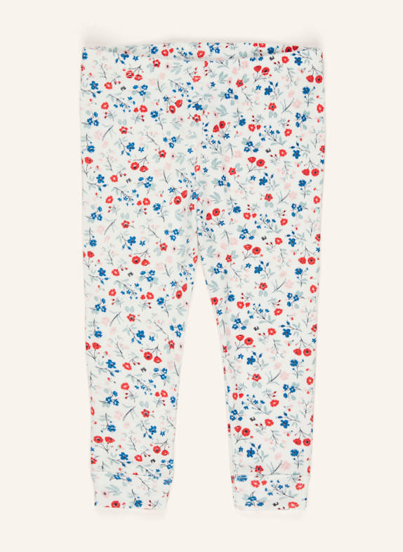 PETIT BATEAU Leggings MILLEFLEUR WEISS/ BLAU/ ROT