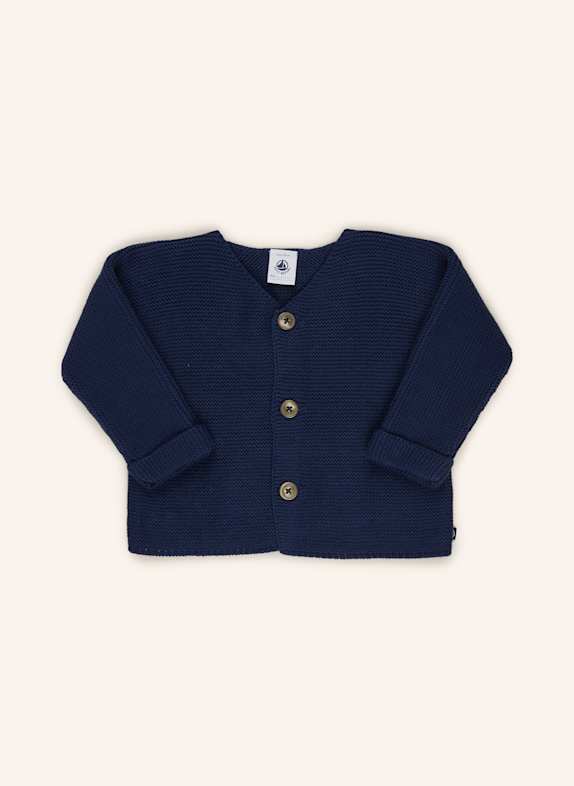 PETIT BATEAU Strickjacke DUNKELBLAU