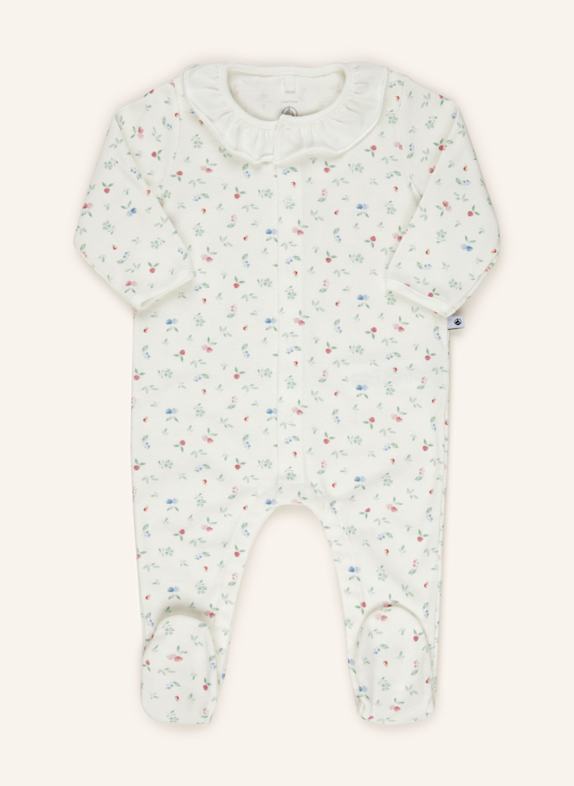 PETIT BATEAU Strampler WEISS/ GRÜN/ DUNKELROT