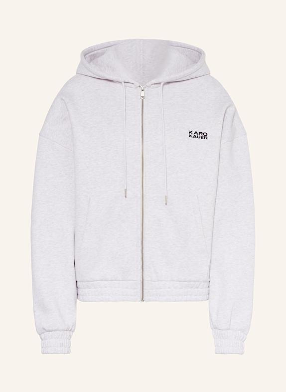 KARO KAUER Sweatjacke HELLGRAU