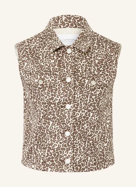 comma casual identity Weste BRAUN/ CREME