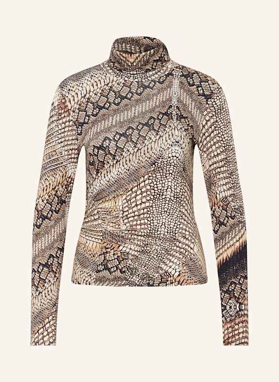 REISS Long sleeve shirt BROWN/ DARK BROWN/ LIGHT BROWN