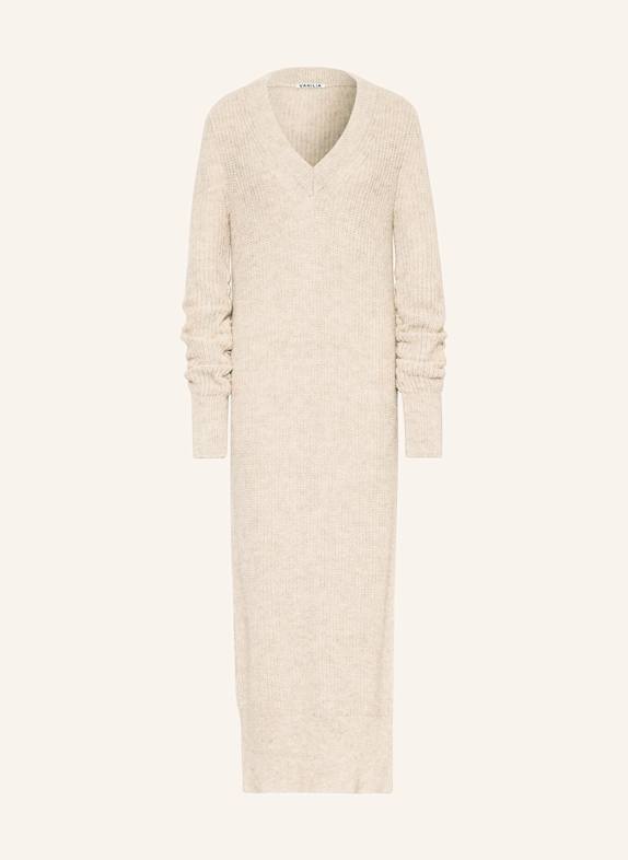 VANILIA Strickkleid BEIGE