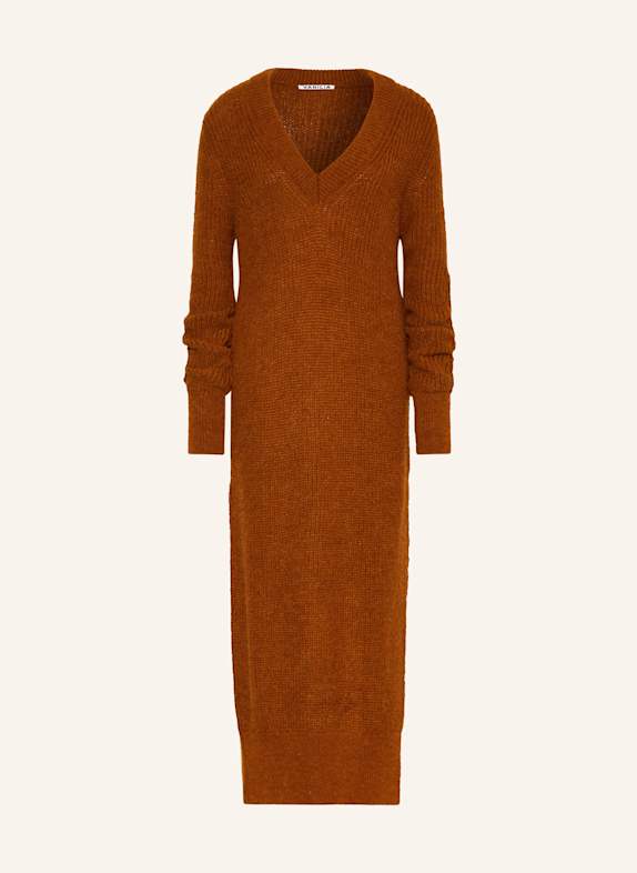 VANILIA Strickkleid DUNKELORANGE