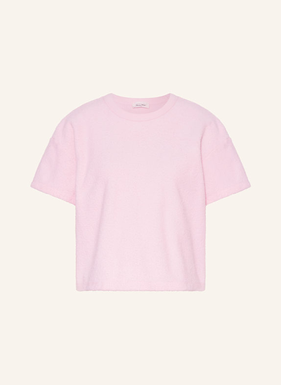 American Vintage T-Shirt aus Frottee ROSA