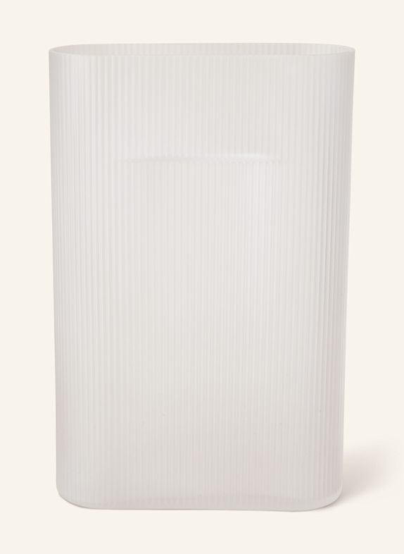 MUUTO Vase RIDGE White Frosted Glass