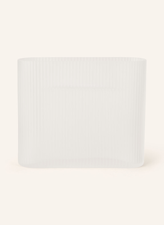 MUUTO Vase RIDGE White Frosted Glass