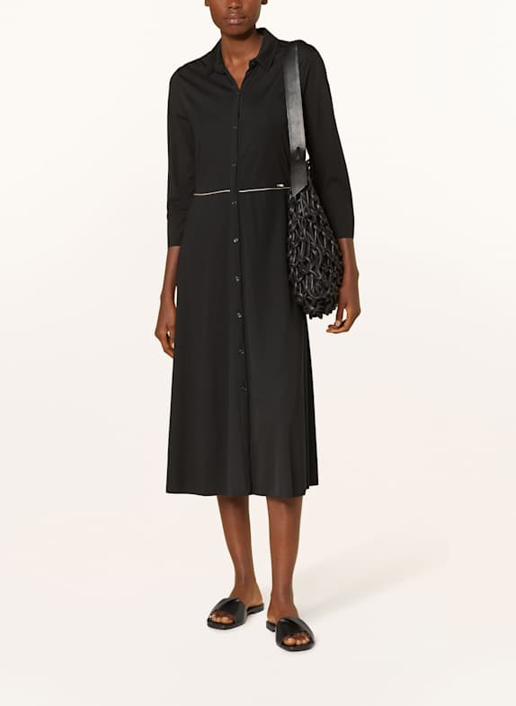 CINQUE Hemdblusenkleide CIELMA aus Jersey SCHWARZ