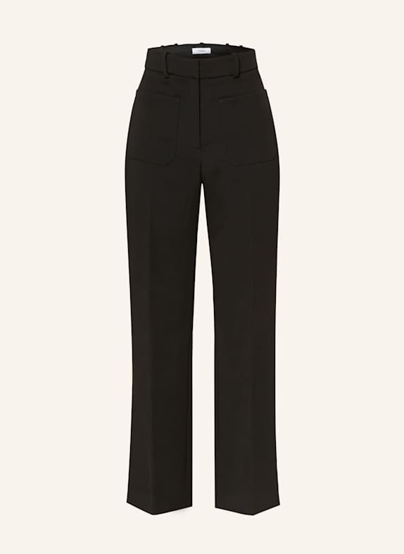 REISS ATHENA wide leg halim Trousers BLACK