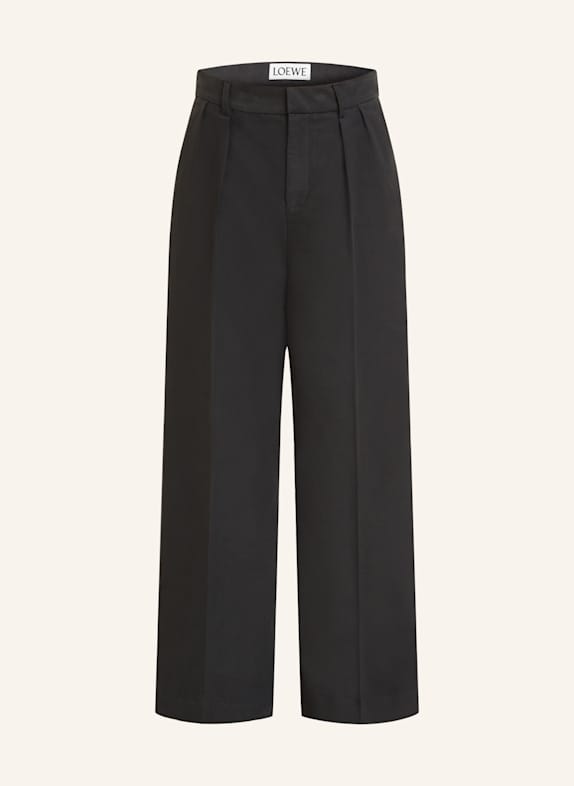 LOEWE Kalhoty Relaxed Fit TMAVĚ ŠEDÁ
