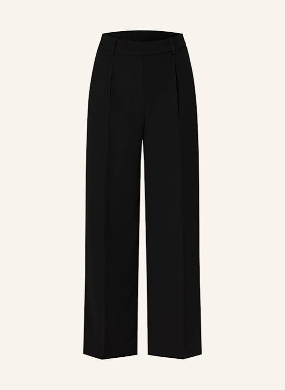 REISS Wide leg halim Trousers EDEN BLACK