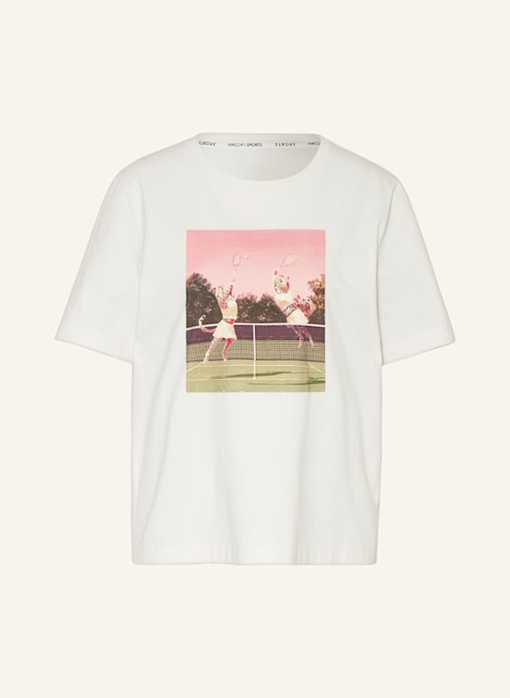 MARC CAIN T-shirt z obszyciem ozdobnymi kamykami 110 off