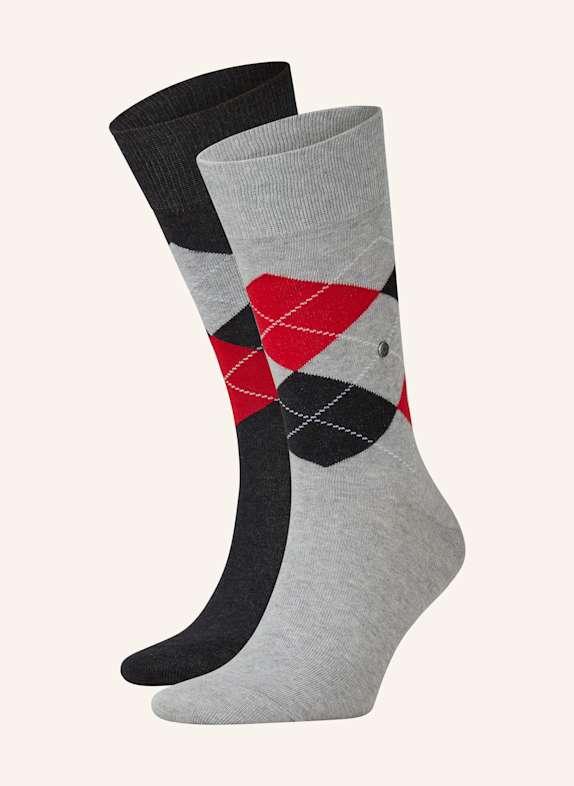 Burlington 2er-Pack Strümpfe EVERDAY ARGYLE 3986 oil mel.