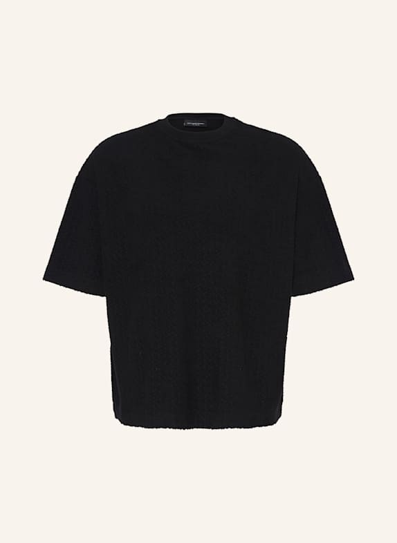 don't waste culture T-Shirt ZEPHYRA aus Bouclé SCHWARZ