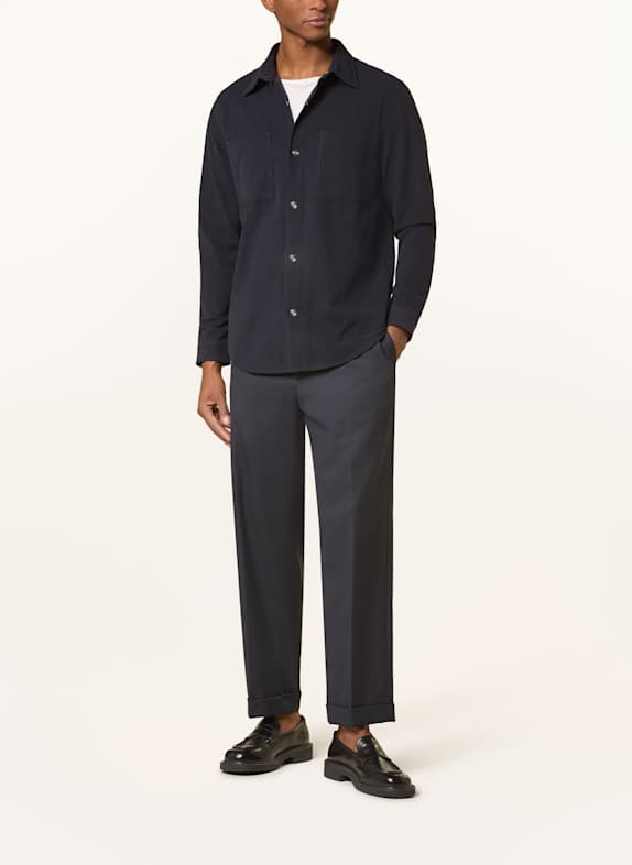 REISS Cord-overshirt FITZROY MØRKEBLÅ