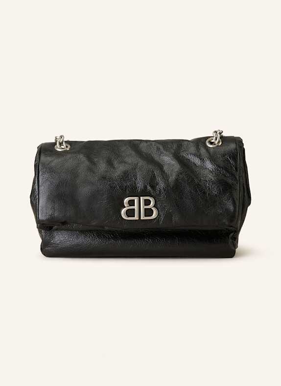 BALENCIAGA Schultertasche MONACO SMALL SCHWARZ