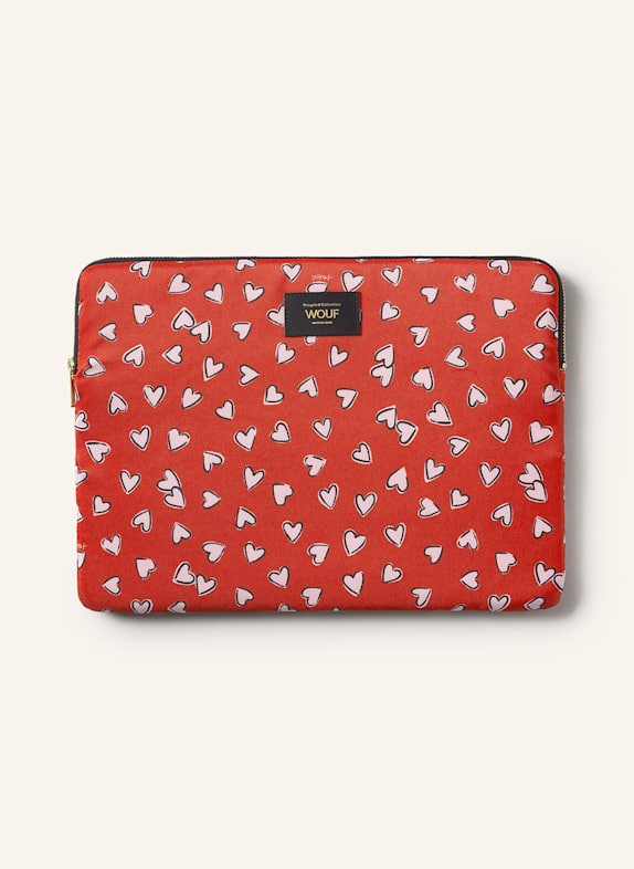 WOUF Laptop-Hülle CRUSH ROT/ WEISS