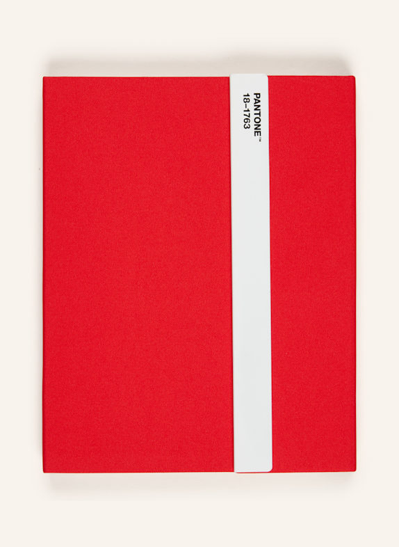 PANTONE 3-tlg. Set: Notizbuch, Stift und Lineal ROT