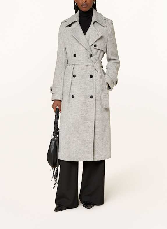 REISS Wollmantel HELLGRAU