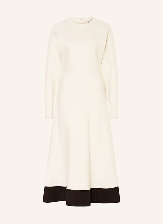 REISS Kleid im Materialmix WEISS