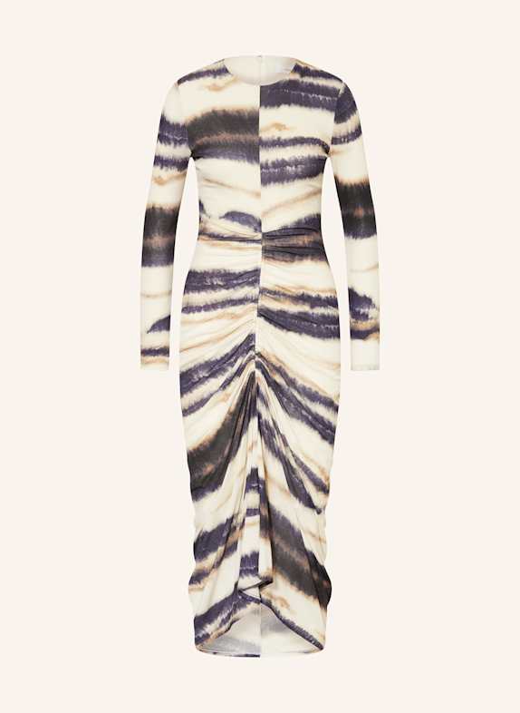 REISS Jerseykleid ECRU/ DUNKELBLAU