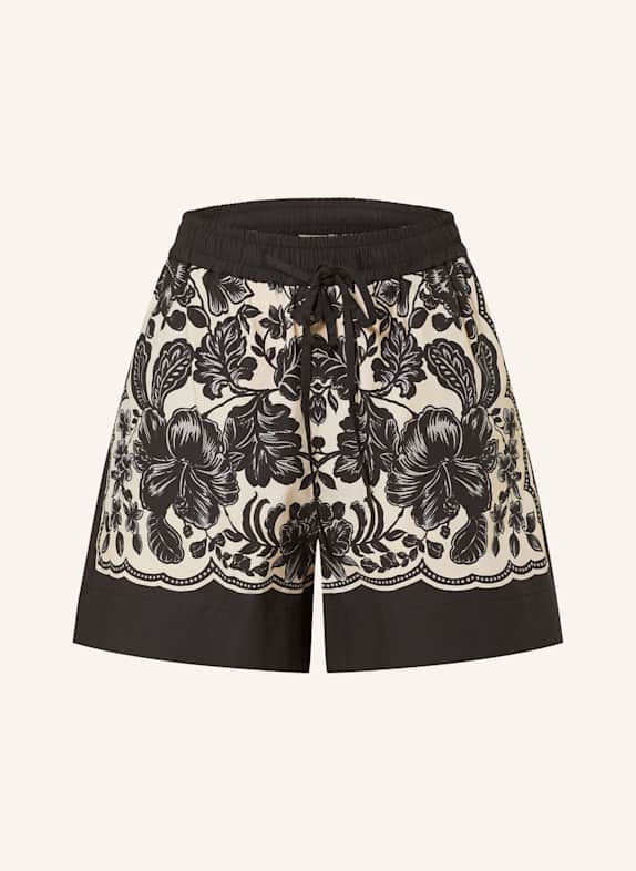 SANDRO Shorts ECRU/ SCHWARZ