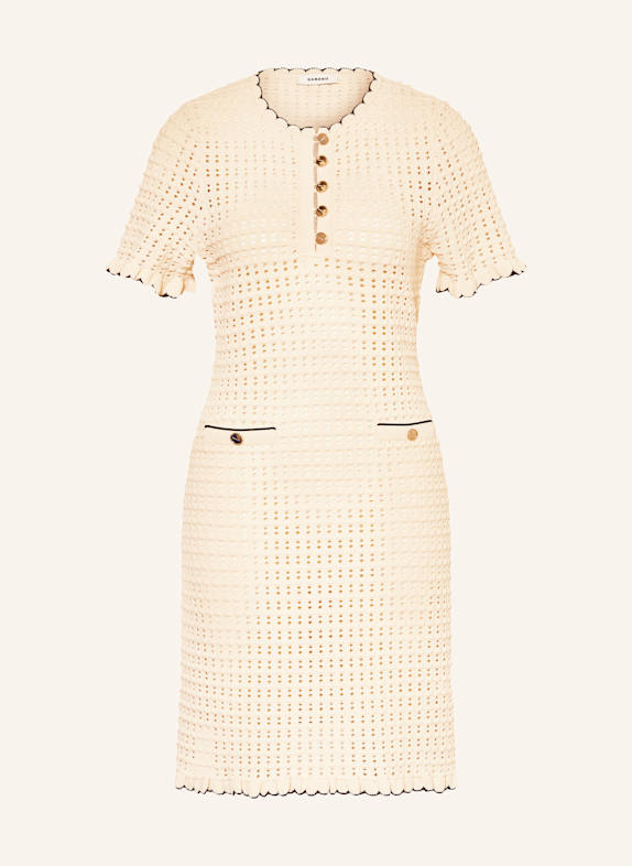 SANDRO Strickkleid CREME