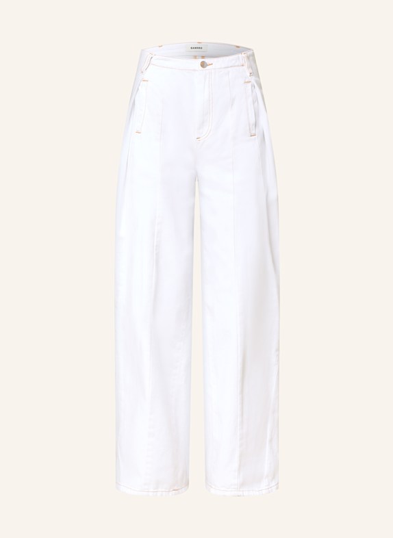 SANDRO Straight Jeans 10 WHITE