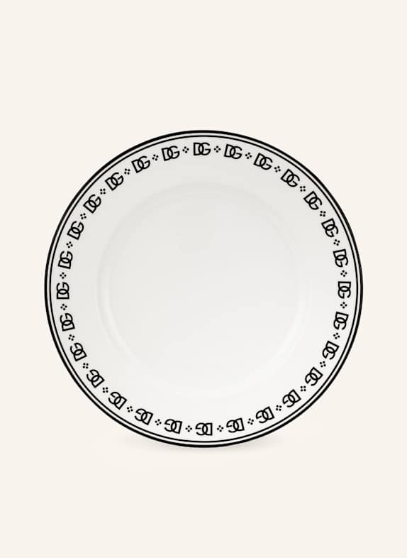 dolce кроссовки & GABBANA CASA Menu plate WHITE/ BLACK