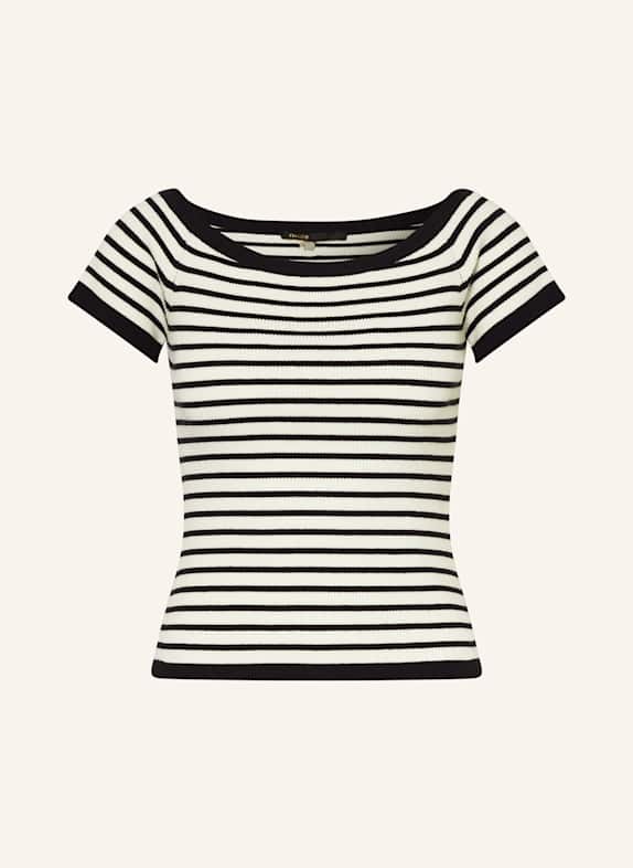 maje Strickshirt ECRU/ DUNKELBLAU