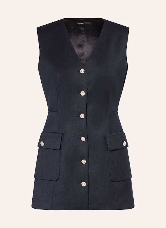 maje Jumpsuit mit Schmucksteinen DUNKELBLAU