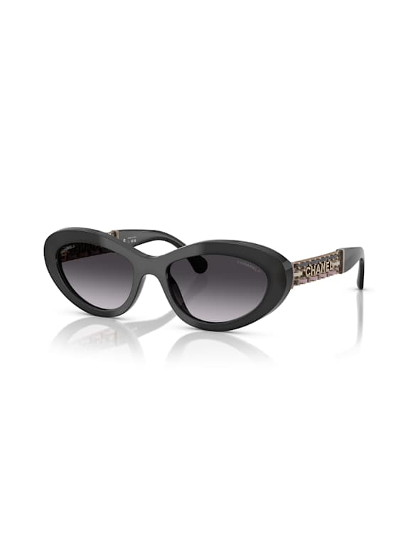 CHANEL Ovale Sonnenbrille 1716S6 - GRAU/ GRAU VERLAUF