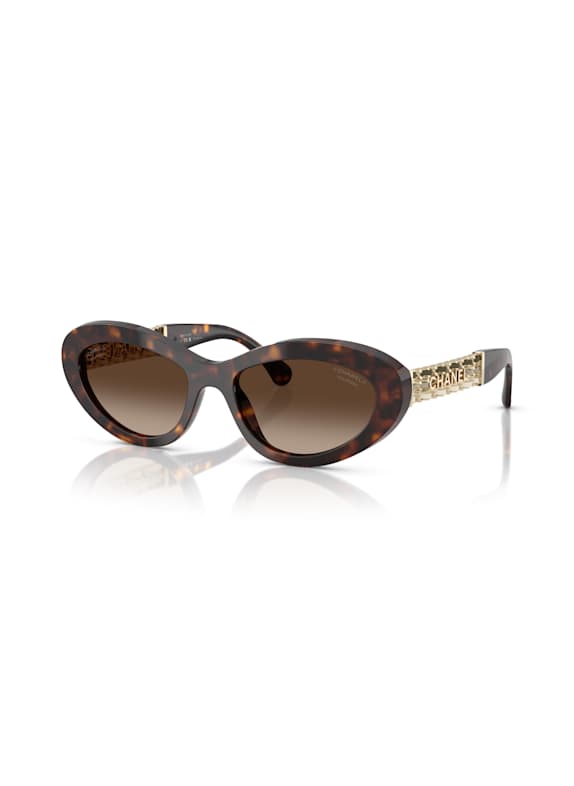 CHANEL Ovale Sonnenbrille C714S9 - HAVANA/ BRAUN POLARISIERT