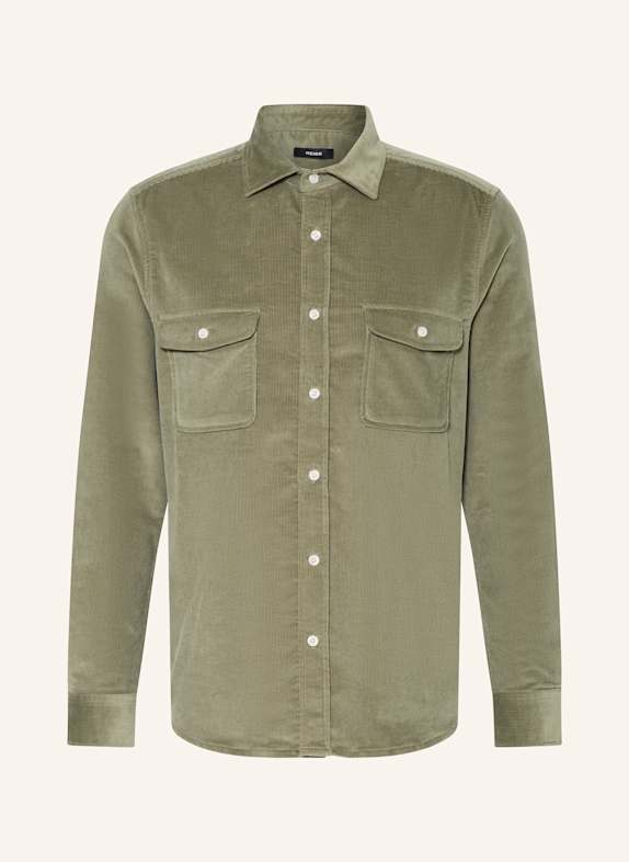 REISS Cordhemd Regular Fit DUNKELGRÜN