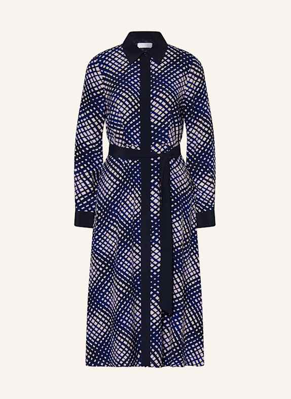 HOBBS Hemdblusenkleid ELODIE BLAU/ WEISS/ PINK