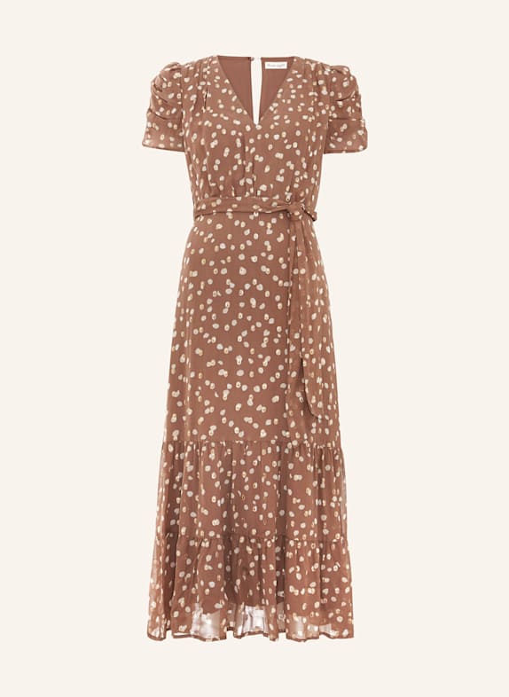 Phase Eight Kleid AMY mit Glitzergarn BRAUN/ CREME/ GOLD