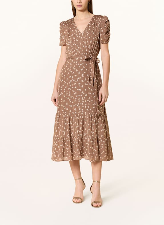 Phase Eight Kleid AMY mit Glitzergarn BRAUN/ CREME/ GOLD